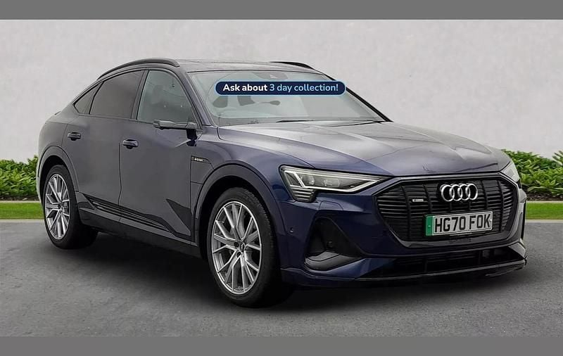 Blue Used 2021 Audi e-tron Sportback Comfort SUV | £30,880 (Good price) - Image 1/4