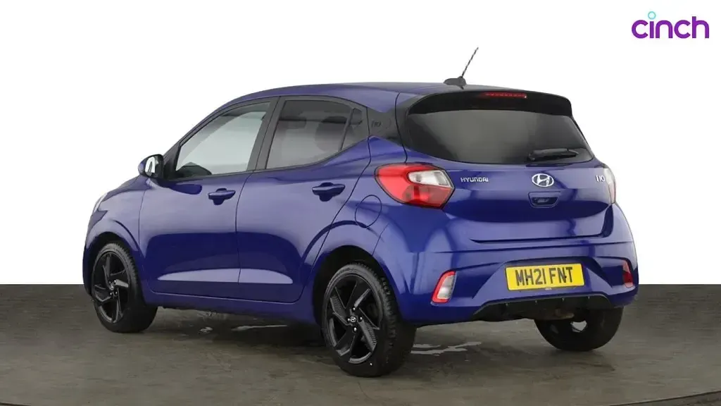 Used Hyundai i10 Premium 2021 Blue Hatchback