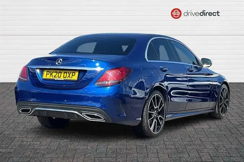 Used Mercedes C220 AMG Line Premium 2020 Blue Sedan