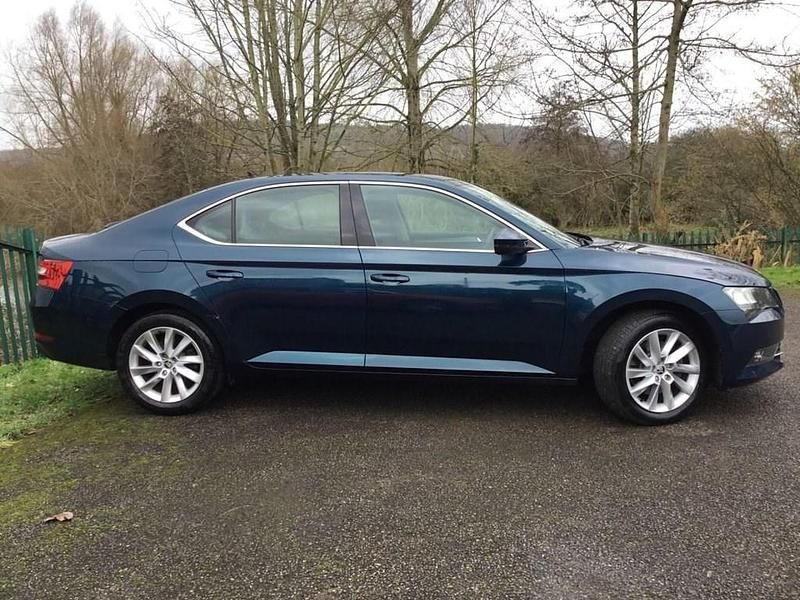 Used Skoda Superb SE 150 HP (110 kW) 2017 Blue Hatchback