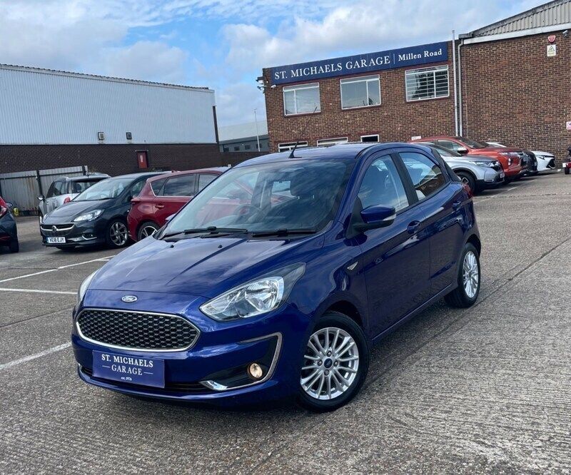 Blue Used 2019 Ford Ka Zetec Hatchback | £8,695 (Fair price) - Image 1/4