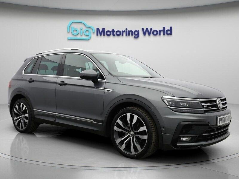 Grey Used 2020 VW Tiguan R-line SUV | £20,400 (Good price) - Image 1/4