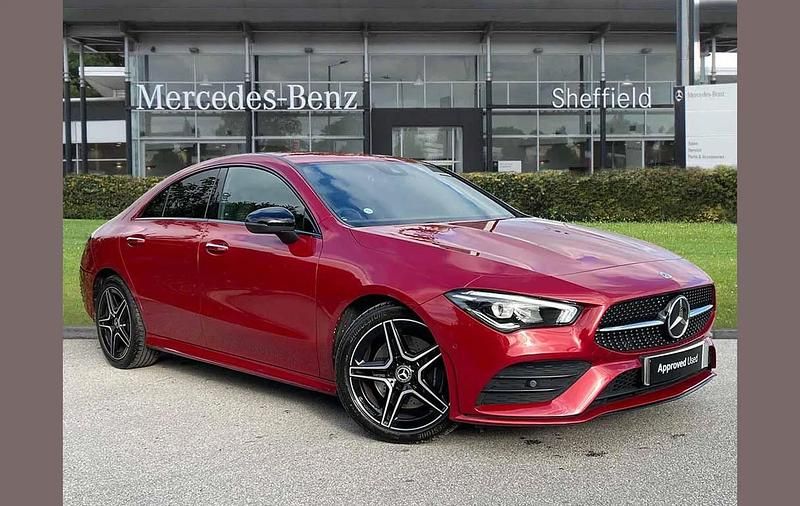 Used Mercedes CLA200 AMG Line Premium 161 HP (118 kW) 2022 Red Coupe