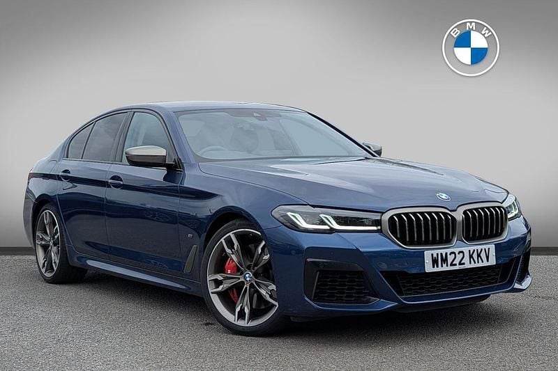 Blue Used 2022 BMW M550 Shadowline Sedan | £42,621 (Good price) - Image 1/4