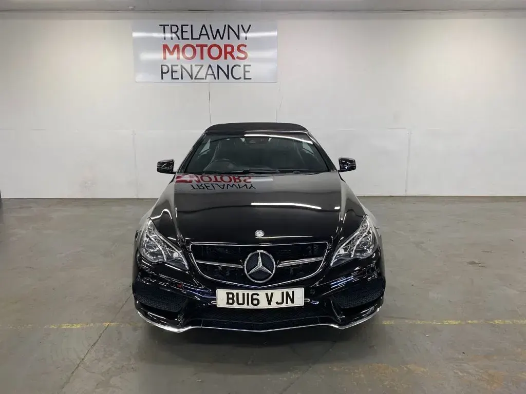 Used Mercedes E220 AMG line 2016 Black Cabriolet
