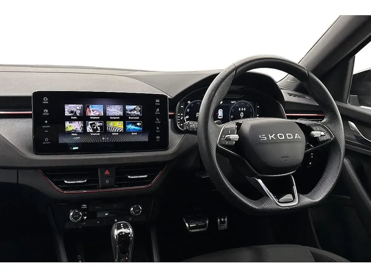 Used Skoda Kamiq Design Edition 85 HP (62 kW) 2026 Graphite grey metallic black magic pearl effect SUV