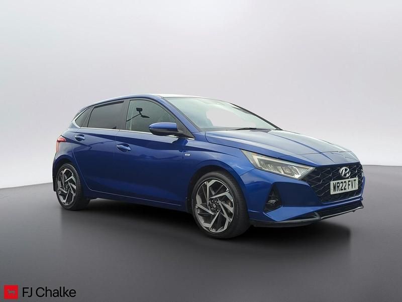 Used Hyundai i20 Premium 2022 Blue Hatchback