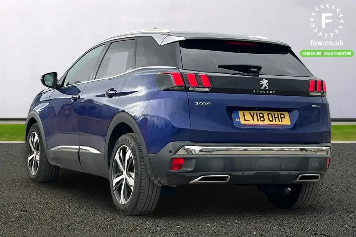 Used Peugeot 3008 GT-line 131 HP (96 kW) 2018 Blue SUV