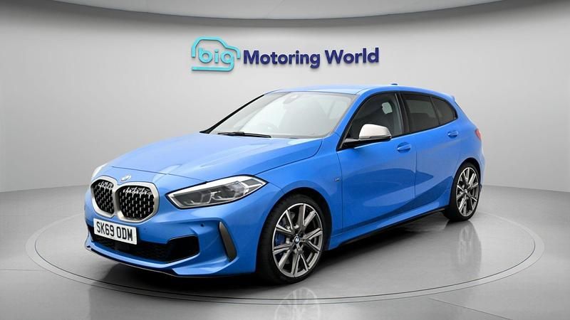 Used BMW M135 M Sport 302 HP (222 kW) 2019 Blue Hatchback