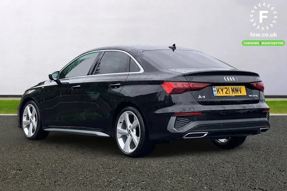 Used Audi A3 S-Line 150 HP (110 kW) 2021 Black Sedan