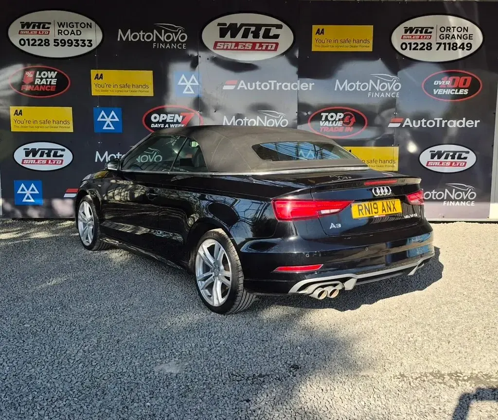 Used Audi A3 Cabriolet S-Line 150 HP (110 kW) 2019 Black Cabriolet