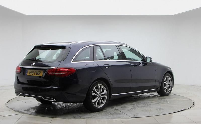 Used Mercedes C200 2017 Blue Estate