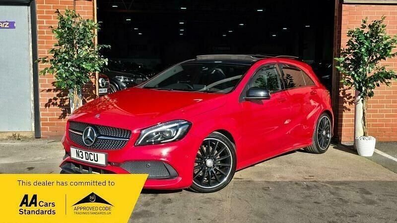 Used Mercedes A200 AMG line 2017 Red Hatchback