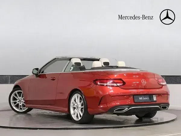 Used Mercedes C200 AMG line 2019 Red Cabriolet