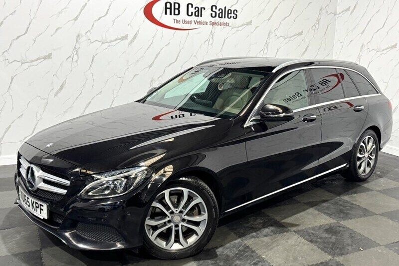 Black Used 2015 Mercedes C220 Premium Plus Estate | £10,499 (Fair price) - Image 1/1