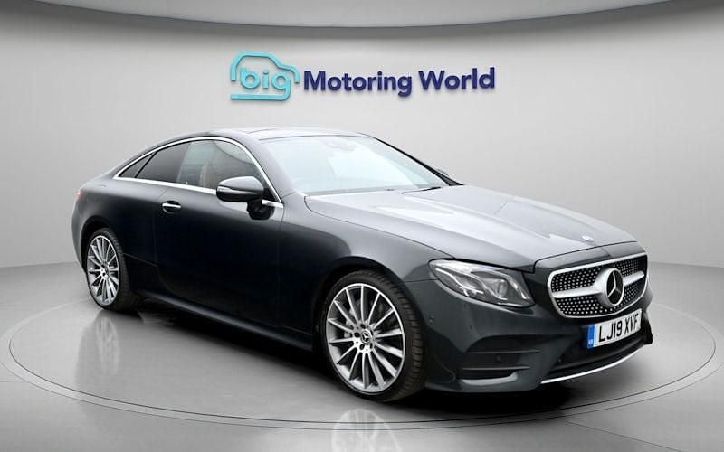 Used Mercedes E350 AMG line 299 HP (219 kW) 2019 Green Coupe