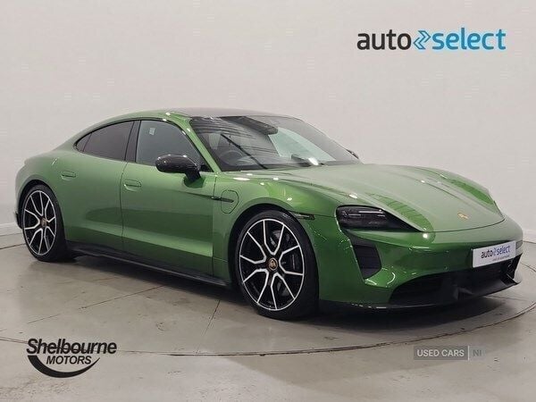 Green Used 2022 Porsche Taycan Sedan | £64,995 (Good price) - Image 1/4