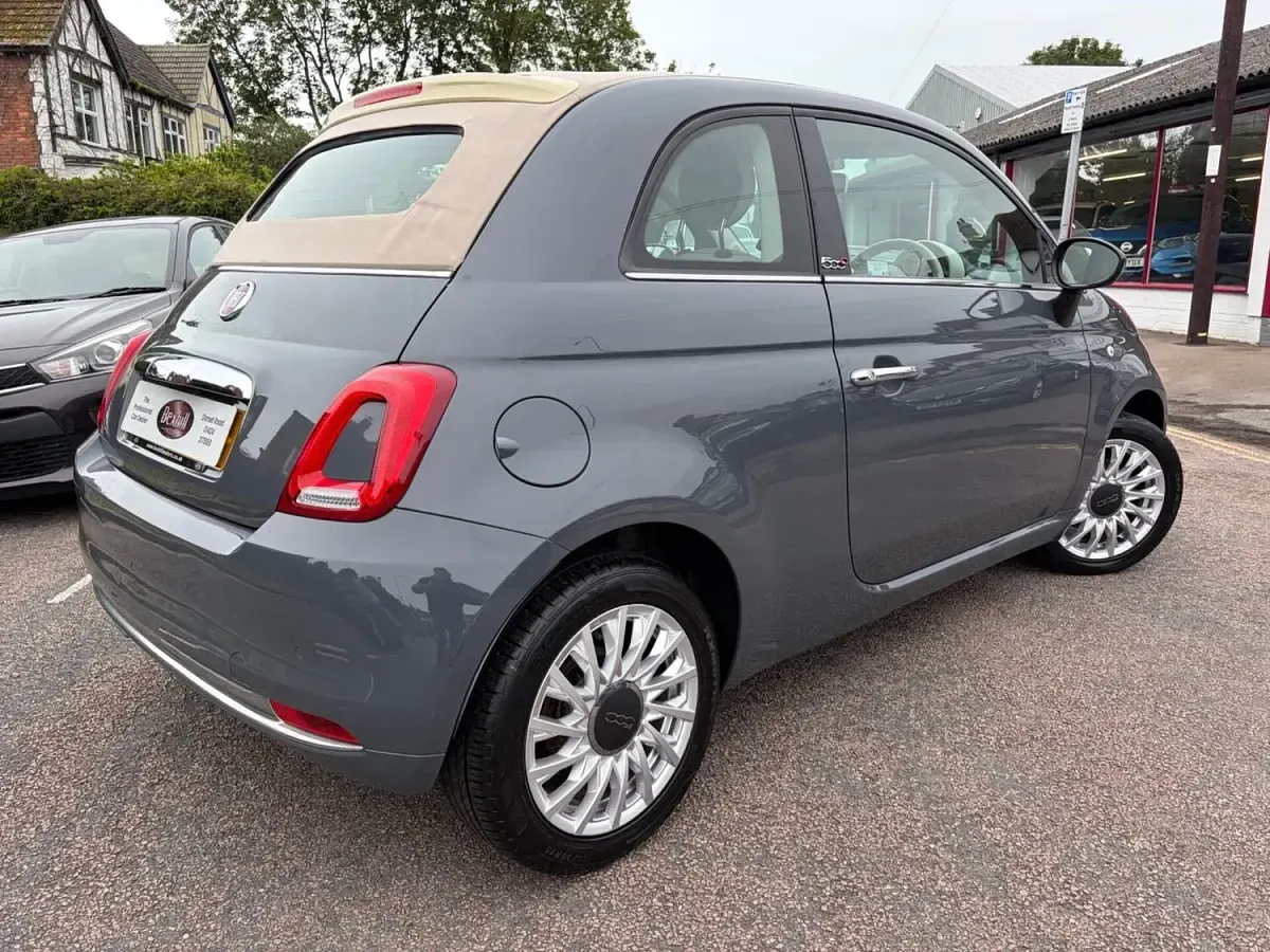 Used Fiat 500 Lounge 69 HP (50 kW) 2019 Grey Cabriolet