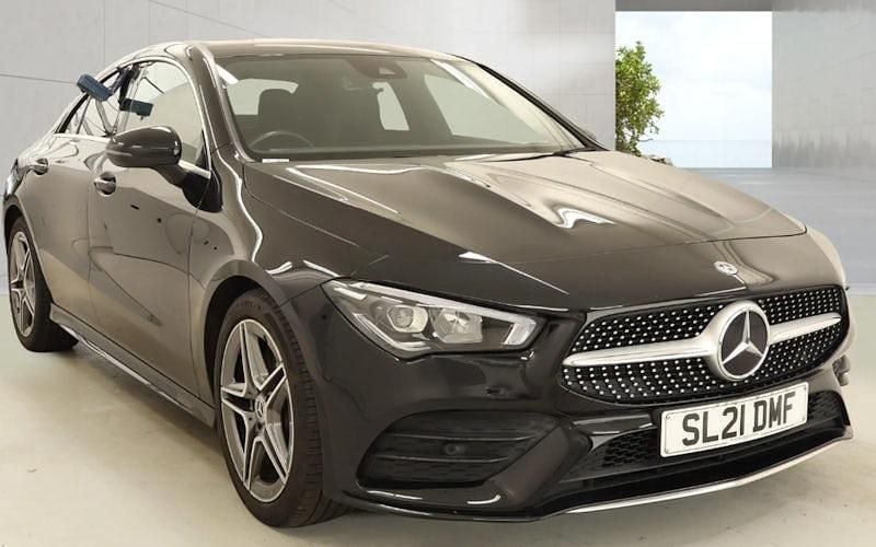 Used Mercedes CLA250 AMG line 224 HP (164 kW) 2021 Black Sedan