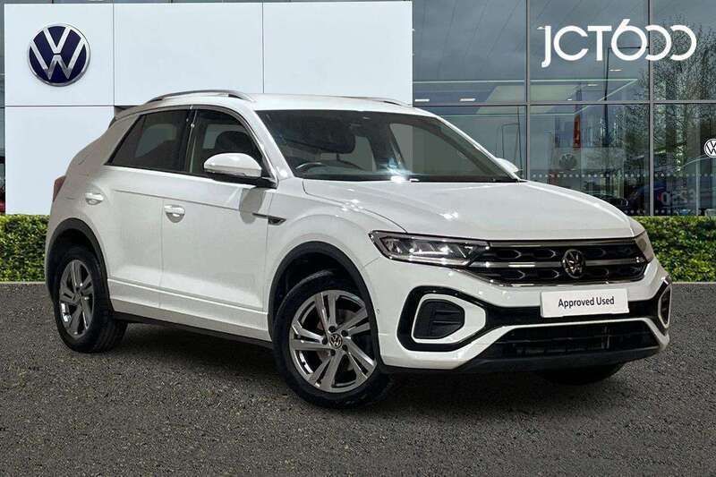 White Used 2023 VW T-Roc R-line SUV | £24,677 (Fair price) - Image 1/4