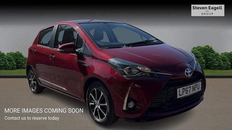 Red Used 2018 Toyota Yaris Hybrid Hatchback | £12,230 (Good price) - Image 1/4