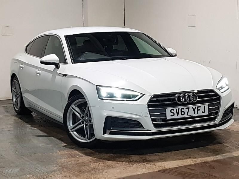 White Used 2017 Audi A5 S-Line Hatchback | £14,998 (Fair price) - Image 1/4