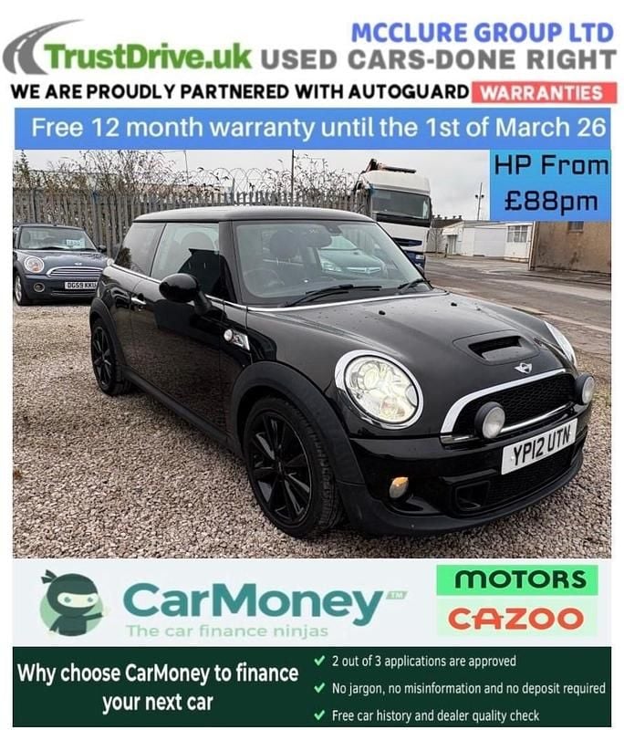 Used Mini Cooper S Hatch 184 HP (135 kW) 2012 Black Hatchback