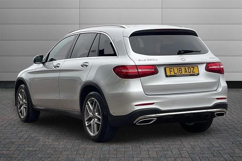 Used Mercedes GLC250 AMG line 204 HP (150 kW) 2018 Iridium silver Estate