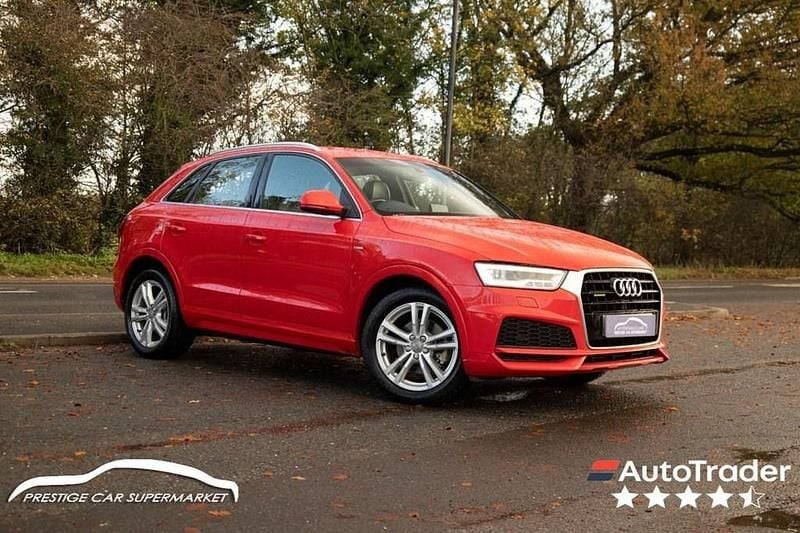 Red Used 2017 Audi Q3 S-Line SUV | £9,799 (Good price) - Image 1/4
