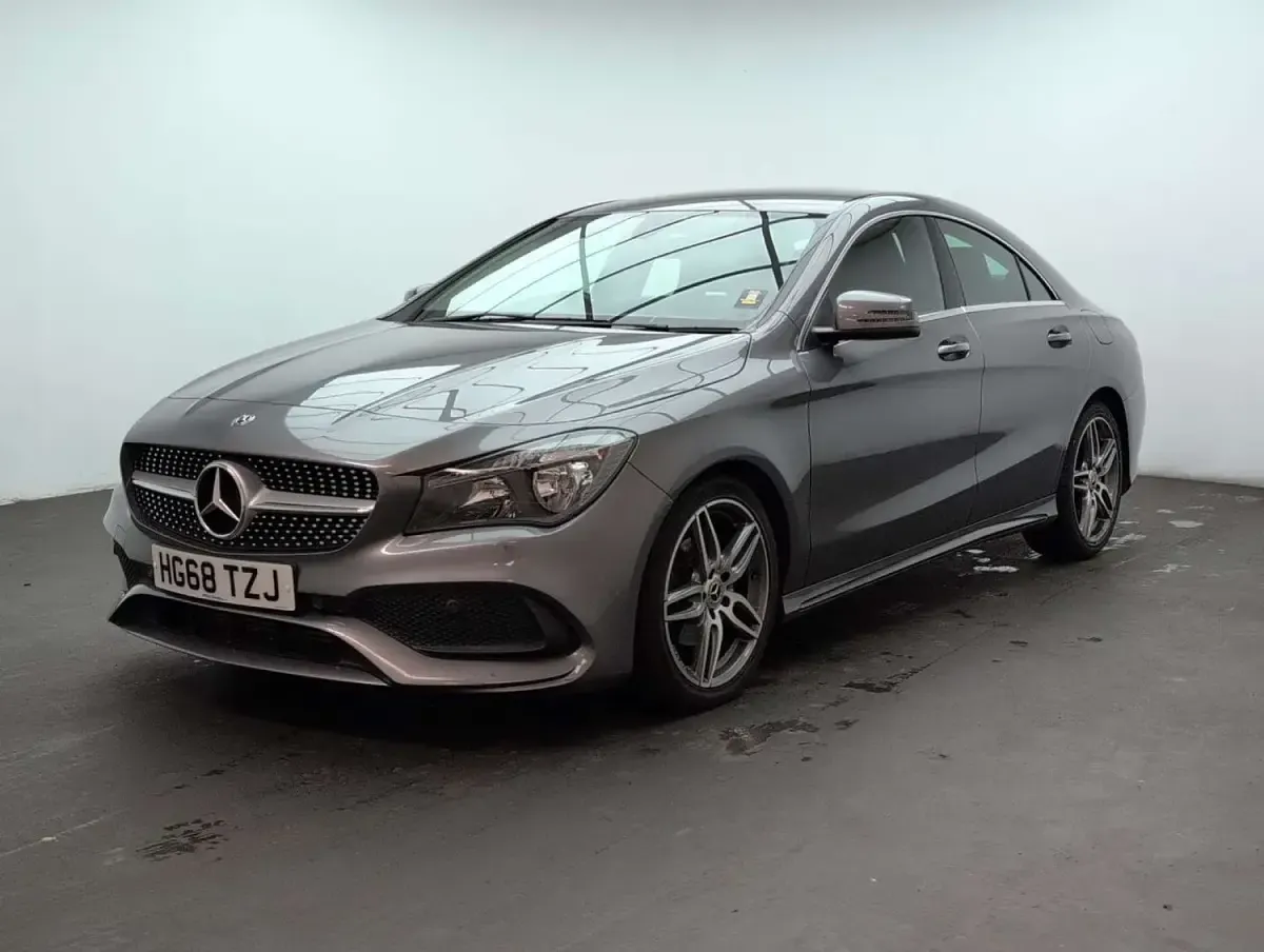 Used Mercedes CLA180 AMG line 120 HP (88 kW) 2019 Grey Coupe