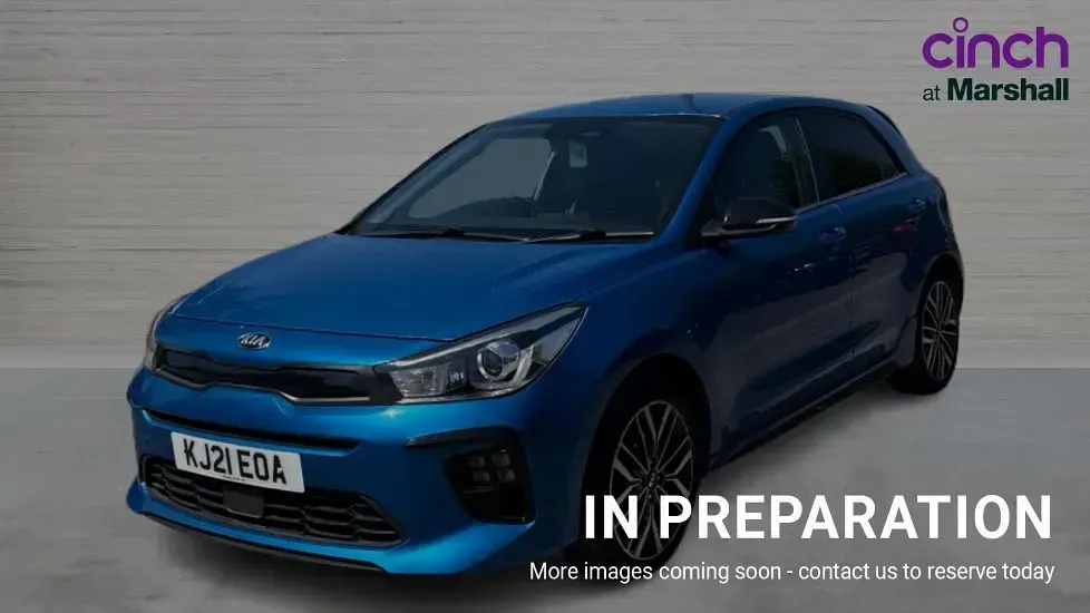 Used Kia Rio GT-Line S 118 HP (86 kW) 2021 Blue Hatchback