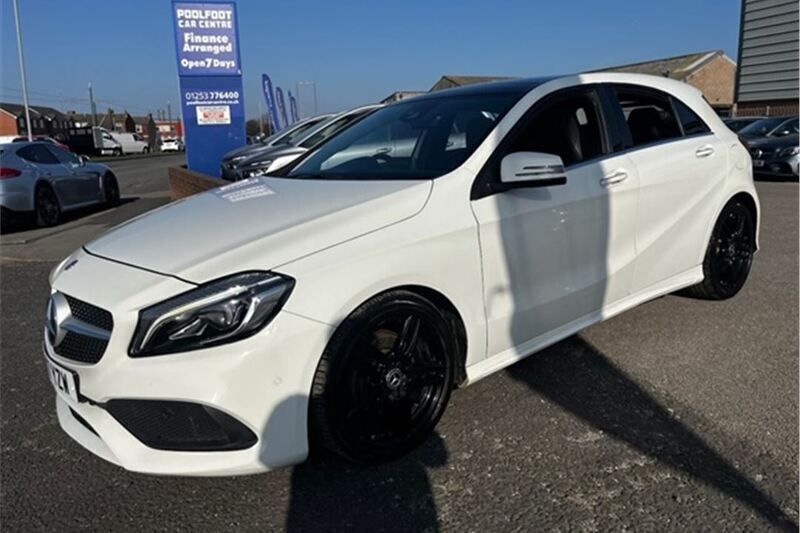 White Used 2017 Mercedes A200 AMG Line Premium Plus Hatchback | £13,995 (A bit pricey) - Image 1/4