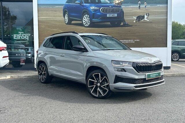 Meteor grey Used 2023 Skoda Karoq SportLine SUV | £26,750 - Image 1/3
