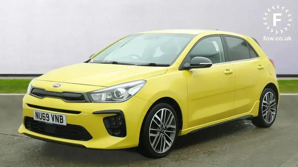 Used Kia Rio GT-Line S 2020 Yellow Hatchback