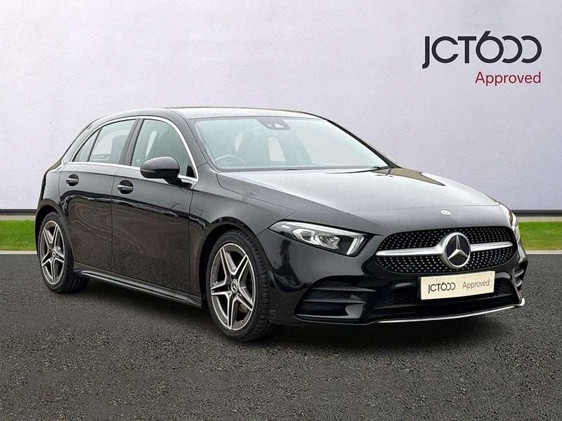 Black Used 2019 Mercedes A180 AMG line Hatchback | £13,755 (Fair price) - Image 1/4