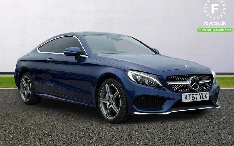 Used Mercedes C220 Active 170 HP (125 kW) 2018 Blue Coupe