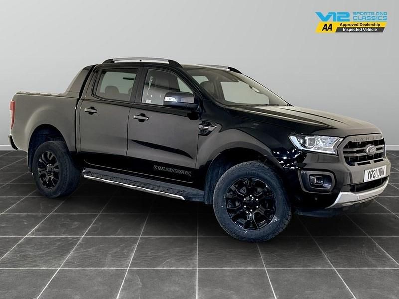 Black Used 2021 Ford Ranger Wildtrack Pickup | £17,495 (Super price) - Image 1/2