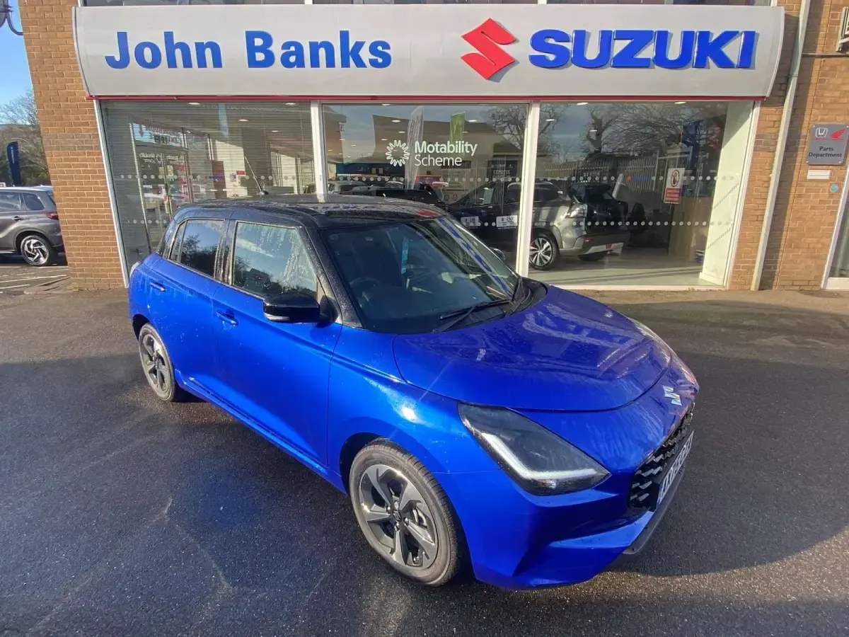 New Suzuki Swift 82 HP (60 kW) 2026 Frontier blue / super black Hatchback