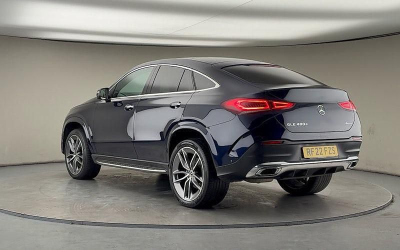 Used Mercedes GLE400 AMG line 330 HP (242 kW) 2022 Cavansite blue Coupe