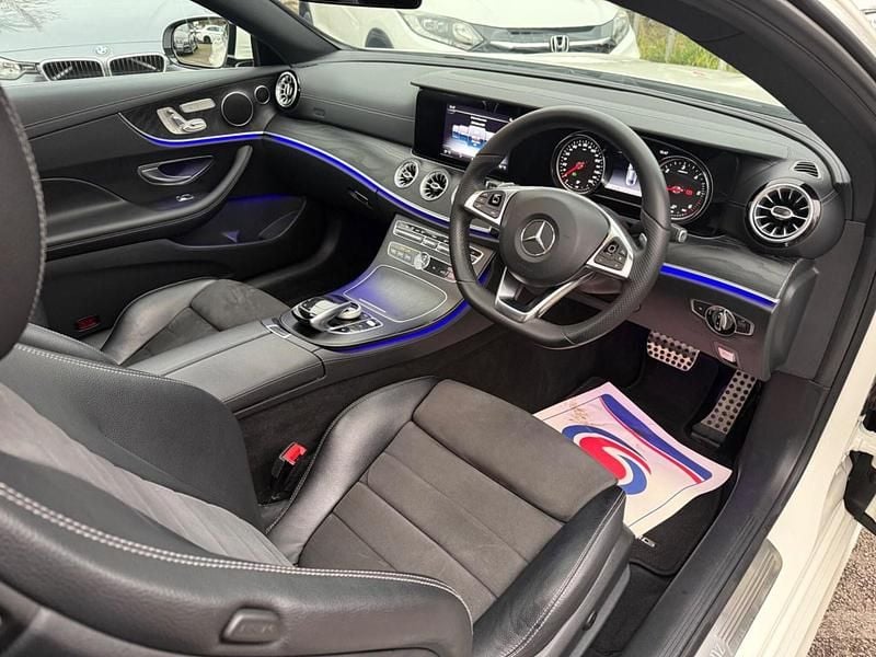 Used Mercedes E220 AMG Line Premium 194 HP (142 kW) 2017 White Coupe