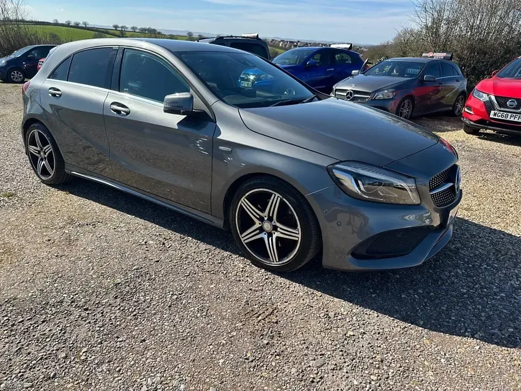 Used Mercedes A250 AMG 218 HP (160 kW) 2016 Mountain grey Hatchback