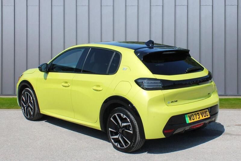 Yellow Used 2024 Peugeot e-208 GT Hatchback | £20,089 (Fair price) - Image 1/4