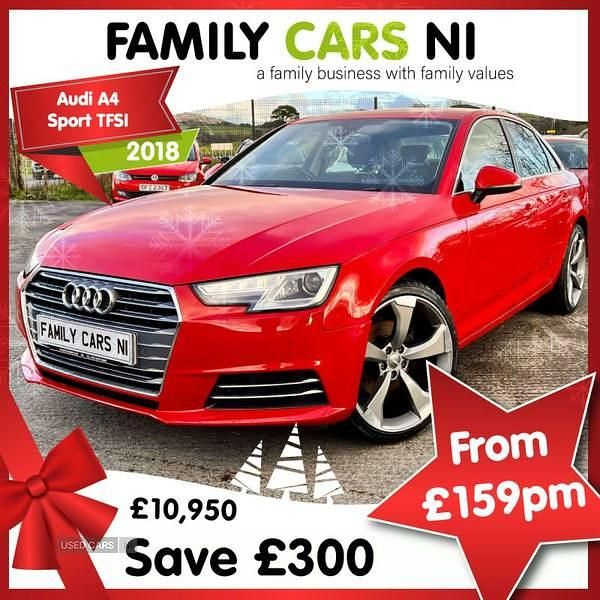 Red Used 2018 Audi A4 Sport Sedan | £10,950 (Fair price) - Image 1/4