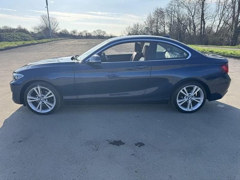 Used BMW 218 Luxury Line 136 HP (100 kW) 2015 Blue Coupe