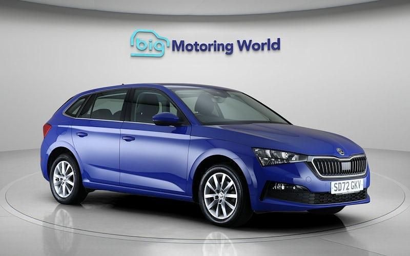 Used Skoda Scala SE Technology 110 HP (80 kW) 2022 Blue Hatchback