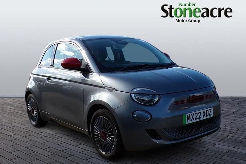Grey Used 2022 Fiat 500e Red Hatchback | £11,495 (Fair price) - Image 1/1