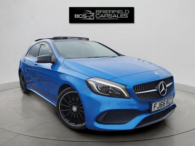 Używany Mercedes A200 AMG Line Premium Plus 2016 Niebieski Hatchback