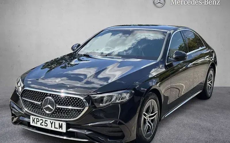 Used Mercedes E200 AMG line 204 HP (150 kW) 2025 Black Sedan