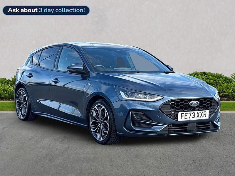 Blue Used 2023 Ford Focus ST-Line X Hatchback | £16,835 (Fair price) - Image 1/4