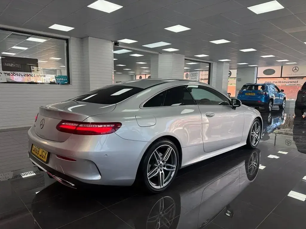 Used Mercedes E220 AMG line 2019 Silver Coupe